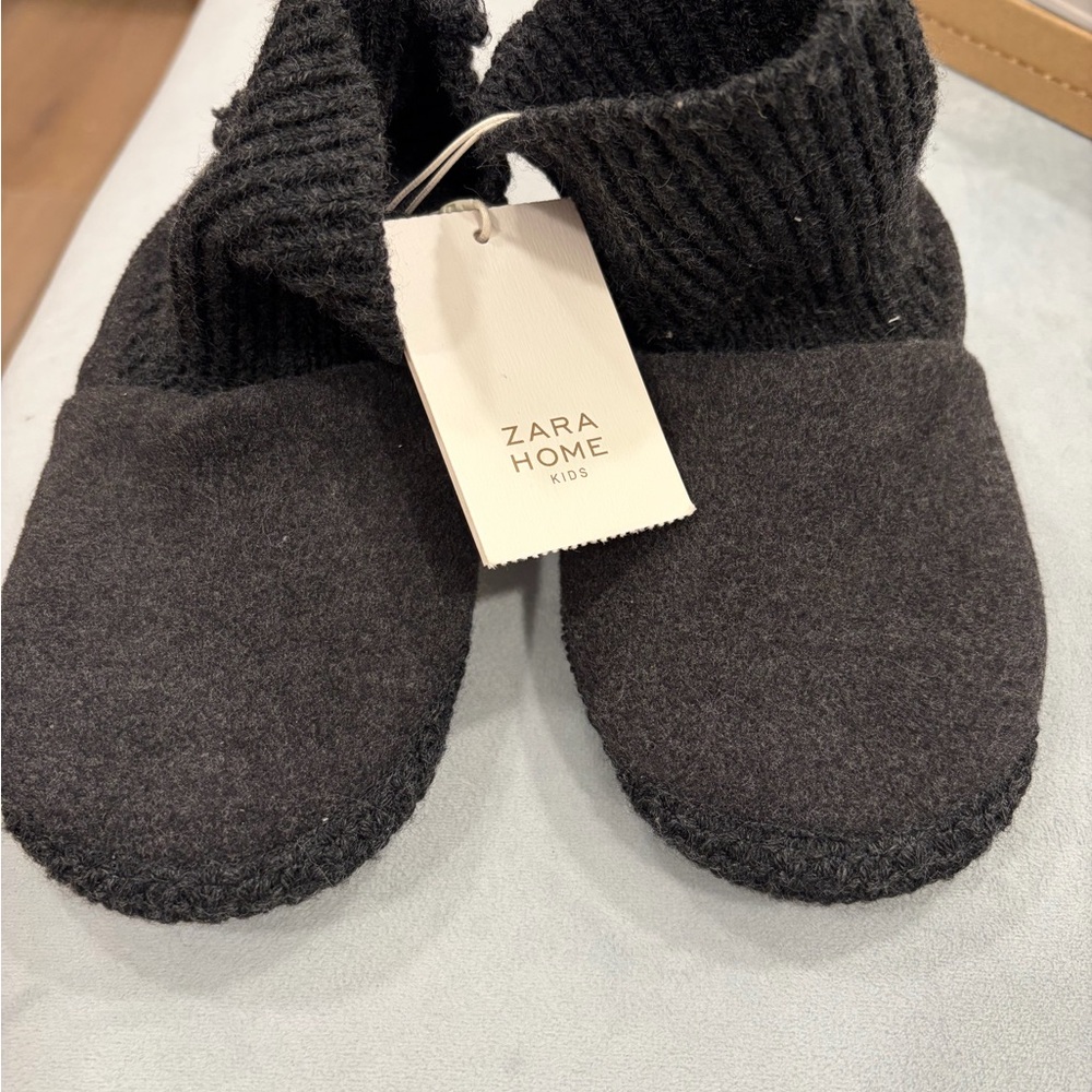 Zara Home Kids dark grey Slippers